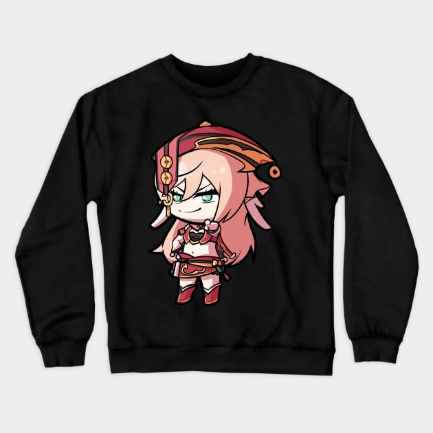 Chibi Yanfei - Genshin Impact Crewneck Sweatshirt by MangaXai